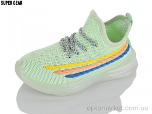 Кросівки дитячі 0081B-3 green Super Gear зелений  оптом от Optomarket
