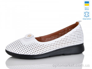 Балетки жіночі 009-1 Amir білий  оптом от Optomarket