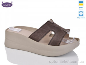 Шльопанці жіночі 0094 корич замш Garti коричневий  оптом от Optomarket