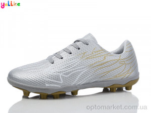 Футбольне взуття чоловічі 011-34 grey Yalike срібний  оптом от Optomarket