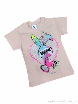Футболка дитячі 0117-2 пудра Basak Kids рожевий  оптом от Optomarket