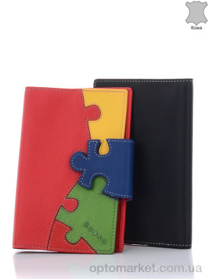 Обложка для паспорта женские 012-922 red Buono красный  оптом от Optomarket