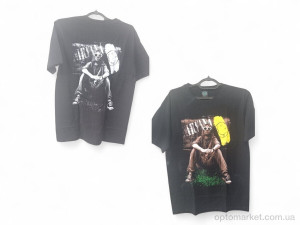 Футболка чоловічі 0186 чорний Mabi чорний  оптом от Optomarket