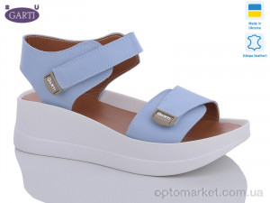 Босоніжки жіночі 0196 блакитна шкіра Garti блакитний  оптом от Optomarket