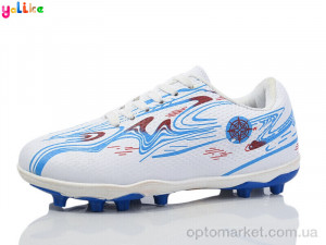 Футбольне взуття чоловічі 02-34 white Yalike білий  оптом от Optomarket