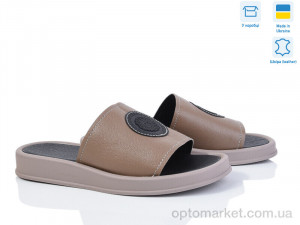 Шльопанці жіночі 024 коричневий к. Мрія коричневий  оптом от Optomarket