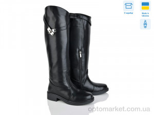 Чоботи жіночі 03006-2dМ Ailinda чорний оптом от Optomarket