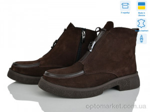 Черевики жіночі 03141-55 Ailinda коричневий оптом от Optomarket