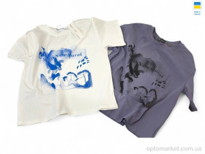 Футболка дитячі 038 білий (122р) Fashion Classic Luxury Style білий  оптом от Optomarket