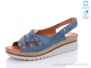 Босоніжки жіночі 0449 blue Sherlock Soon синій  оптом от Optomarket