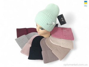 Шапка жіночі 0476 mix Mabi мікс  оптом от Optomarket