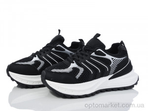 Кросівки жіночі 050-1 Kaker чорний  оптом от Optomarket