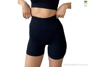 Велосипедки жіночі 05177 чорний Sport style чорний  оптом от Optomarket