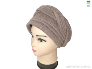 Чалма жіночі 0544 чалма Олена т.бежевий Mabi бежевий  оптом от Optomarket