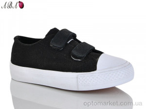 Кеди дитячі 066 Aba чорний  оптом от Optomarket