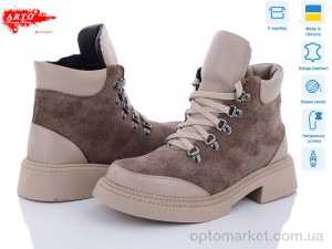 Черевики жіночі 075 к.з+латте к. зима ARTO коричневий  оптом от Optomarket