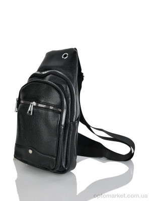 Сумка чоловіча 088-9 black GLAMORTA чорний  оптом от Optomarket