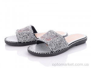 Шльопанці жіночі 09-1 Summer shoes срібний  оптом от Optomarket