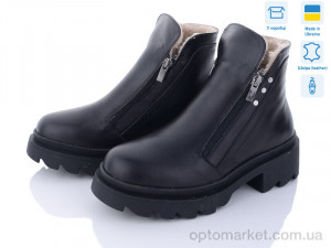 Черевики жіночі 0923 KitShoes чорний  оптом от Optomarket