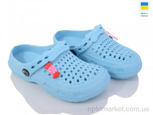Крокси дитячі 10-11 небесний Tismel блакитний  оптом от Optomarket
