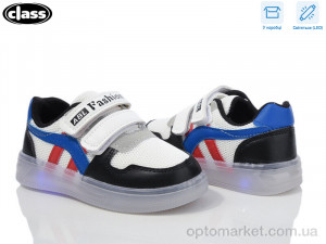 Кросівки дитячі 10-3 black LED Toobaco білий  оптом от Optomarket