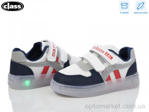 Кросівки дитячі 10-3 navy LED Toobaco білий  оптом от Optomarket