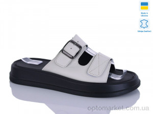 Шльопанці жіночі 10 беж к. Sali бежевий  оптом от Optomarket