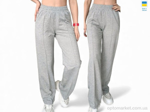 Спортивні штаны жіночі 10048 св.сірий Sport style сірий  оптом от Optomarket
