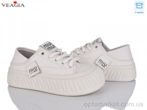 Кеди жіночі 10092-1 FAN бежевий  оптом от Optomarket