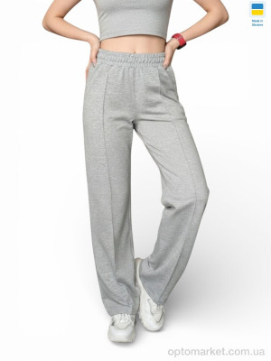 Спортивні штаны жіночі 1048 сірий міланж Margo сірий  оптом от Optomarket