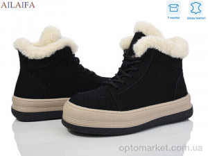 Черевики жіночі 1052-1 Ailaifa чорний оптом от Optomarket