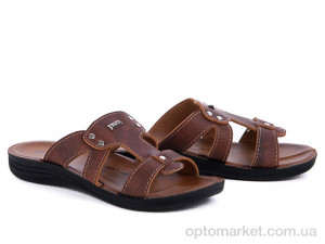 Шльопанці дитячі 1057 тапок коричневый Selena оптом от Optomarket