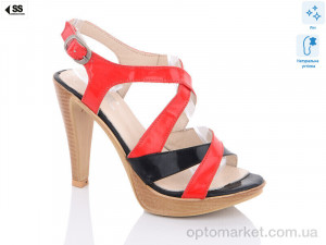 Босоніжки жіночі 1075 Sherlock Soon червоний  оптом от Optomarket