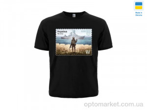 Футболка чоловічі 108 black Riza чорний  оптом от Optomarket