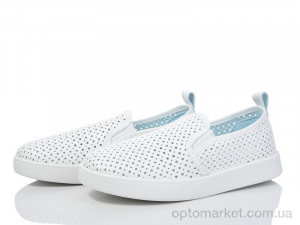 Сліпони жіночі 1083 L.B. білий  оптом от Optomarket