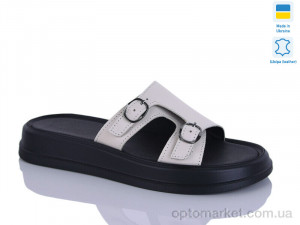 Шльопанці жіночі 11 беж к. Sali бежевий  оптом от Optomarket