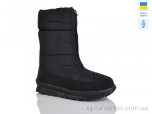 Дутики жіночі 110 чорний однотон. Karolina чорний  оптом от Optomarket