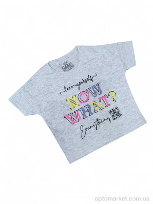 Футболка дитячі 110010 св.сірий C.M.K. Kids сірий  оптом от Optomarket