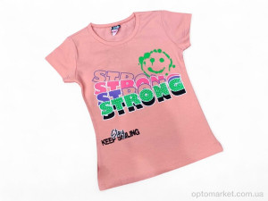 Футболка дитячі 11006 персиковий Siri Life Kids рожевий  оптом от Optomarket