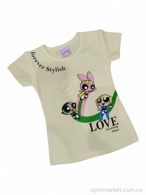 Футболка дитячі 11029-1 жовтий Pitiki Kids жовтий  оптом от Optomarket