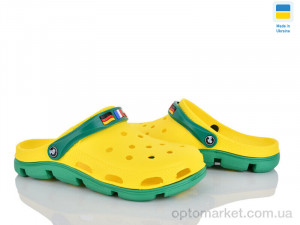 Крокси чоловічі 116313 жовтий Jose Amorales жовтий  оптом от Optomarket