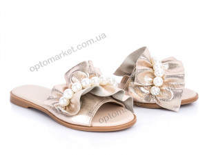 Шлепки женские 116 золото-блеск G&M золотой оптом от Optomarket