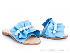 Шлепки женские 116 голубой G&M голубой  оптом от Optomarket