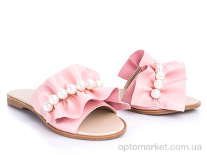 Шлепки женские 116 пудра G&M розовый  оптом от Optomarket