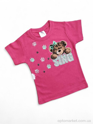 Футболка дитячі 117-2 малиновий Basak Kids рожевий  оптом от Optomarket