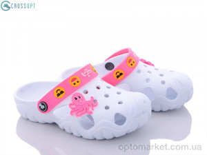 Крокси дитячі 117183 CROSSOPT білий  оптом от Optomarket