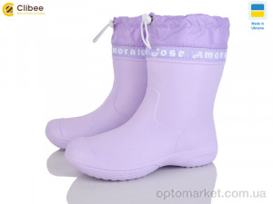 Чоботи з піни жіночі 119315 Jose Amorales фіолетовий  оптом от Optomarket