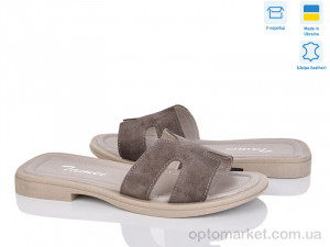 Шльопанці жіночі 1203-37 Tamei коричневий  оптом от Optomarket