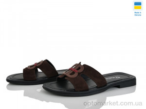 Шльопанці жіночі 1207-20 Tamei коричневий оптом от Optomarket
