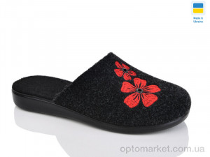 Капці жіночі 121-6 Klerotex чорний  оптом от Optomarket